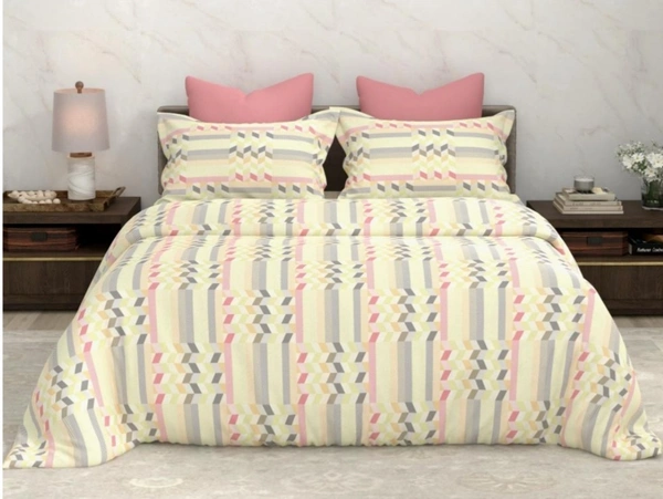Bombay Dyeing Double bed Cotton Bedsheets - 2.24 M X 2.54 M