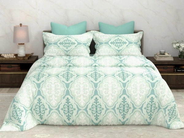 Bombay Dyeing Double bedsheet King Size Cotton Bedsheets - 2.74 M X 2.74 M