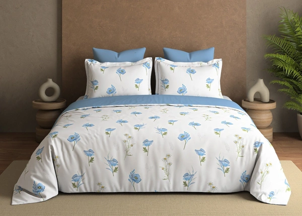Super King Size Bedsheets 120 inch X 120 inch with 2 pillow covers - 3.00 M X 3.00 M