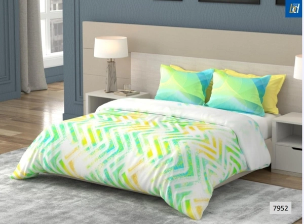 Bombay Dyeing King size Cotton Bedsheets - 2.74 M X 2.74 M, Design
