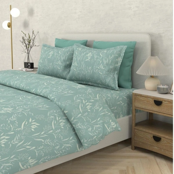 Bombay Dyeing King Size Bedsheet Cotton Bed Sheet 9 Feet X 9 Feet With 2 Pillow Covers - 2.74 M X 2.74 M