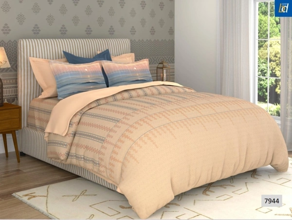 Bombay Dyeing Double bedsheet King Size Cotton Bedsheets - 2.74 M X 2.74 M