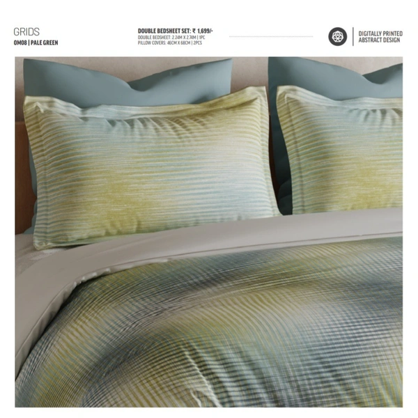 Ddecor Double Bed Sheets Cotton Bedsheet - 2.24 M X 2.74 M