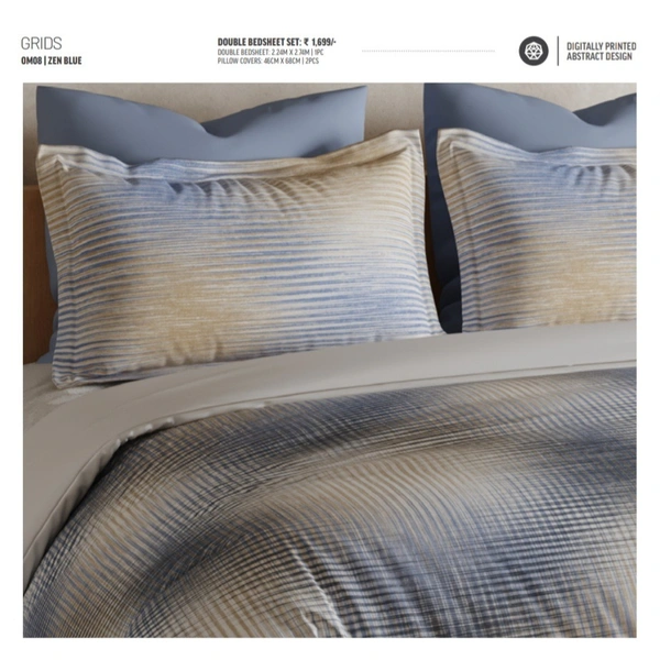 Ddecor Double Bed cotton Bed sheets - 2.24 M X 2.74 M