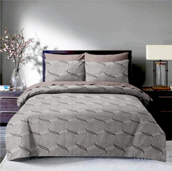 Comforter Double Bed with King Size Bed sheets With 2 Pillow Covers - 4 Pcs Set - 2.74 M X 2.74 M