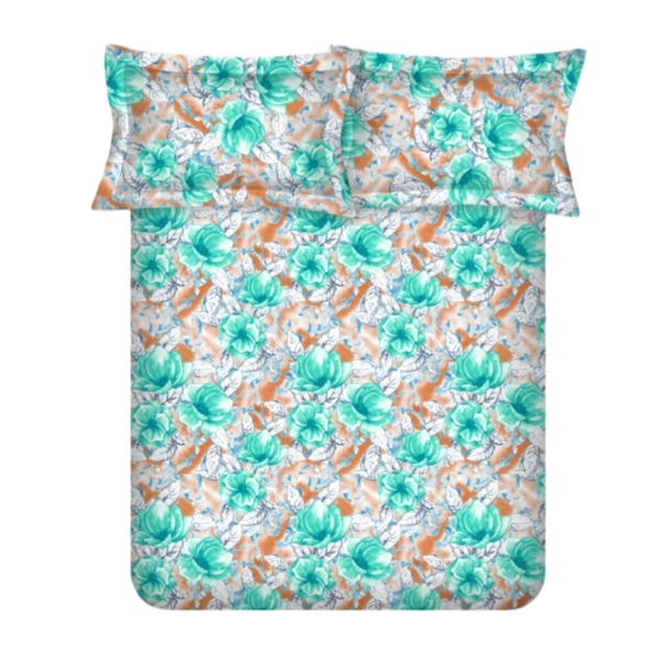 Bombay Dyeing Double bedsheet King Size Cotton Bedsheets - 2.74 M X 2.74 M