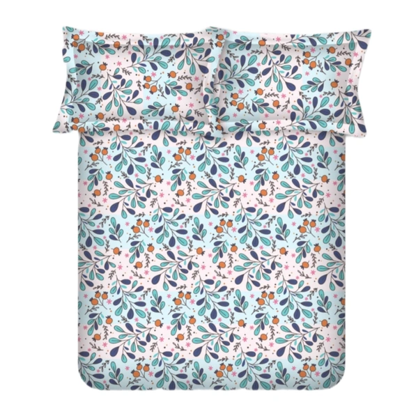 Bombay Dyeing Double bedsheet King Size Cotton Bedsheets - 2.74 M X 2.74 M