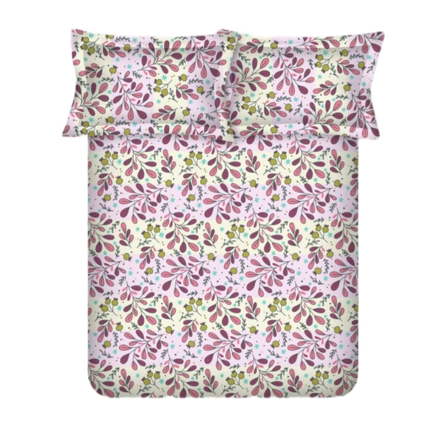 Bombay Dyeing Double bedsheet King Size Cotton Bedsheets - 2.74 M X 2.74 M