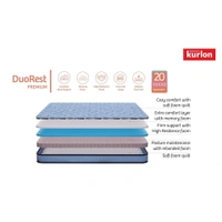 Kurlon DuoRest Premium Mattress 6 Inch / 8 Inch Kurlon Bonded Memory Foam Mattresses In Ahmedabad Call 9624407991 - 72 X 60, 8 Inch Thickness