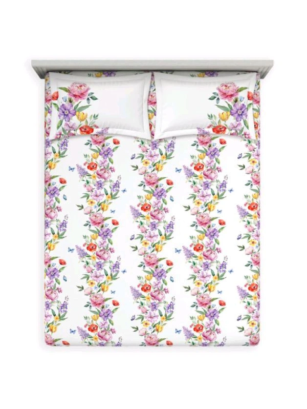 Ddecor King Size Bedsheet Double Bed Sheet - 2.74 M X 2.74 M