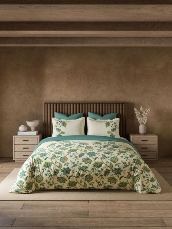 Ddecor King Size Bedsheet Double Ethnic Window Bed Sheet - 2.74 M X 2.74 M