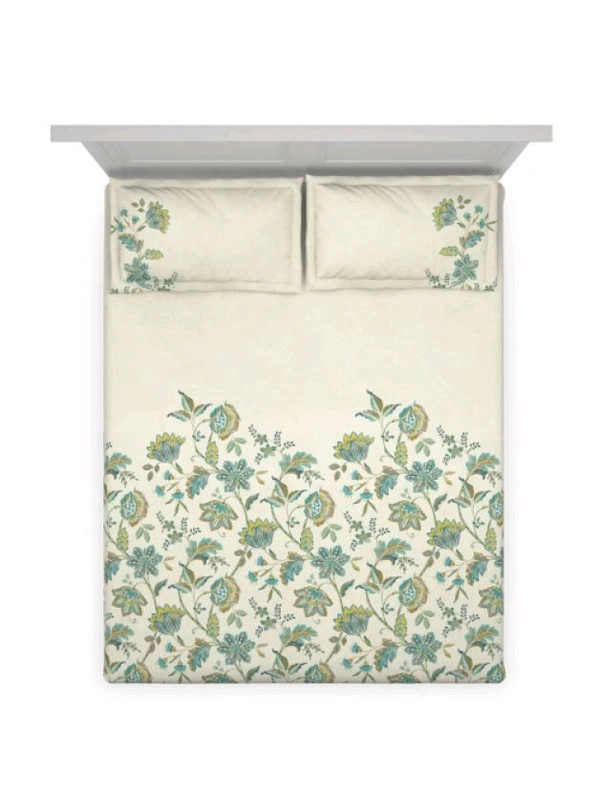 Ddecor King Size Bedsheet Double Ethnic Window Bed Sheet - 2.74 M X 2.74 M