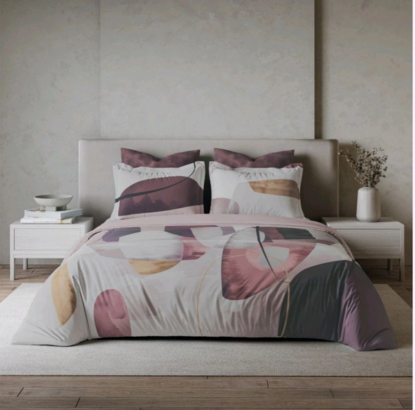 Ddecor King Size Cotton Bedsheets with 4 Pillow covers - 2.74 M X 2.74 M