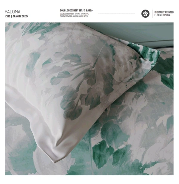 Ddecor King Size Cotton Bedsheets with 4 Pillow covers - 2.74 M X 2.74 M