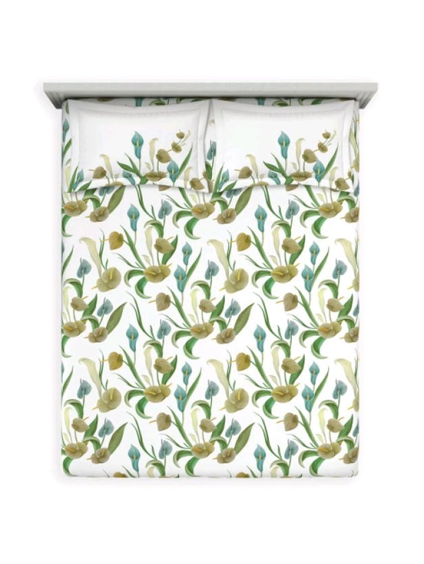 Ddecor King Size Cotton Bedsheets - 2.74 M X 2.74 M