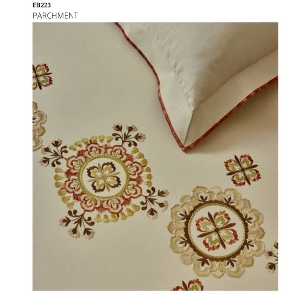 Ddecor Premium Embroidery King Size Bedsheets - 2.74 M X 2.74 M