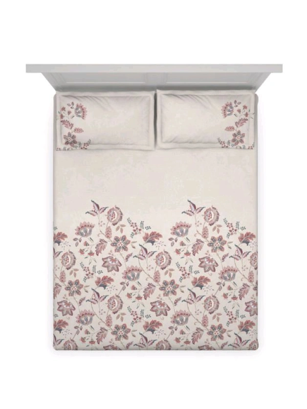 Ddecor King Size Cotton Bedsheets Earthscape Bed Sheet - 2.74 M X 2.74 M