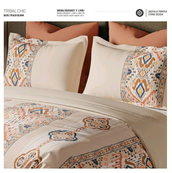 Ddecor King Size Cotton Bedsheets - 2.74 M X 2.74 M