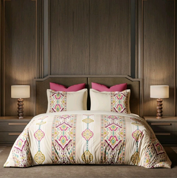 Ddecor King Size Cotton Bedsheets - 2.74 M X 2.74 M