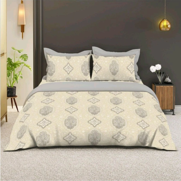Bombay Dyeing Bed sheet King size Cotton Bedsheets - 2.74 M X 2.74 M