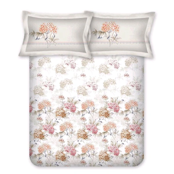 Bombay Dyeing King size Cotton Bedsheets - 2.74 M X 2.74 M