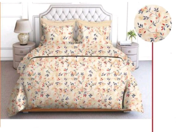 Bedsheet King Size Double Bed Sheet With 2 Pillow Covers