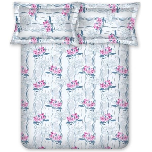 Bombay Dyeing Single Bed Cotton Bedsheets - 1.50 M X 2.24 M, Design A