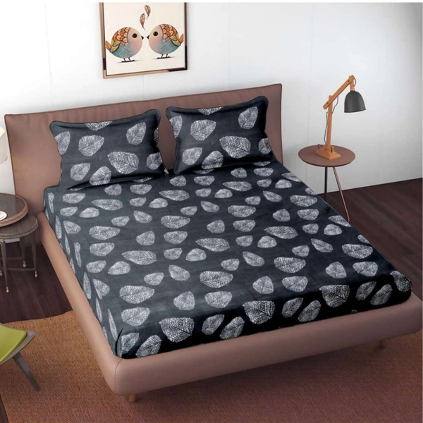 Double Bed Bedsheets With 2 Pillow Covers - 2.24 M X 2.44 M