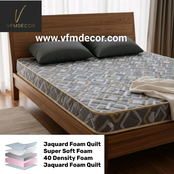 40 Density Foam Mattress 6 Inch Foam Mattress - 75 X 66, 6 Inch Thickness