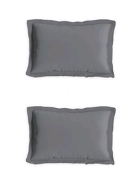 King size BedSheet Plain 400 Tc Cotton Double Bed sheet Light Grey - 2.74 M X 2.74 M