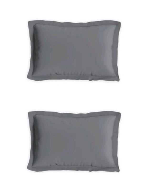 King size BedSheet Plain 400 Tc Cotton Double Bed sheet Light Grey - 2.74 M X 2.74 M