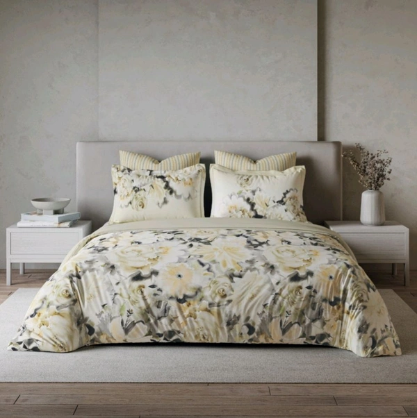 Ddecor Bedsheet King Size Double bed Sheet With 4 Pillow Covers - 2.74 M X 2.74 M