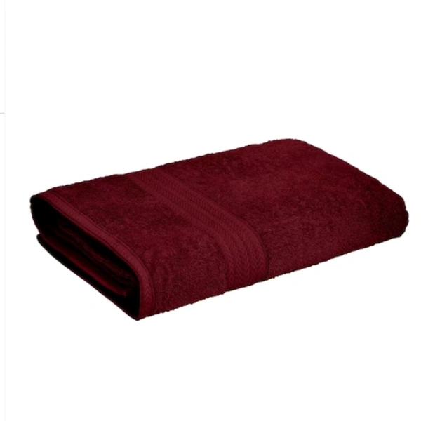 Bombay Dyeing Tulip Cotton Towel Maroon Colour 75 Cm X 150 Cm Large Towel - 75 Cm X 150 Cm