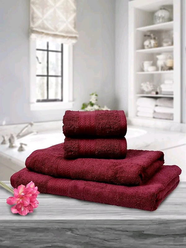Bombay Dyeing Towel Set Tulip 4 Pc Set Cotton Towel