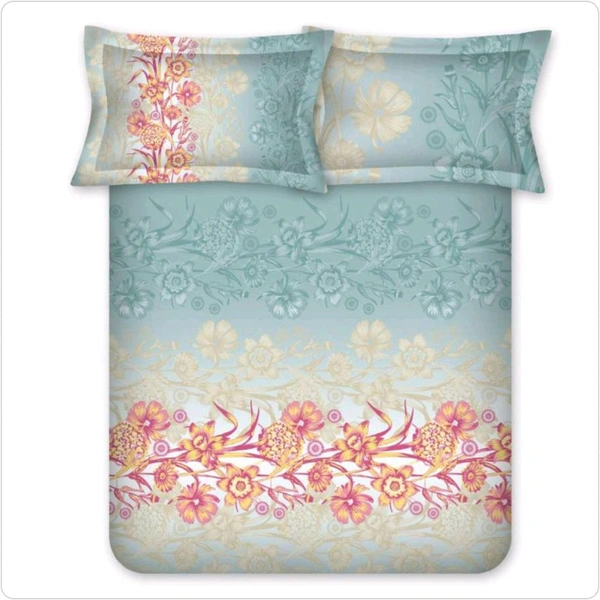 Bombay Dyeing King Size Bedsheet Cotton Bed Sheet 108 X 108 Inch Best Quality Bedsheet With 2 Pillow Covers