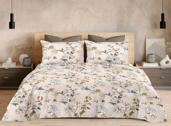 Pure Cotton King Size Bed Sheet Double Bedsheet 108 Inch X 108 Inch 