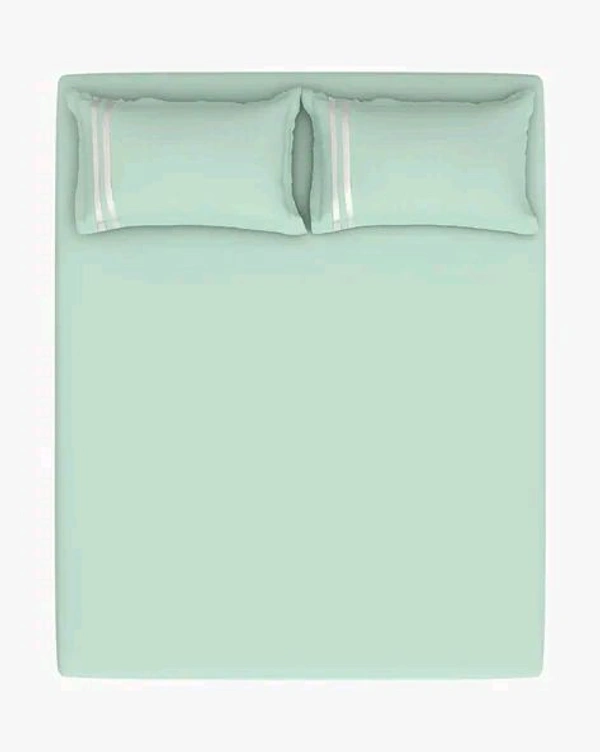 Super King Size Bedsheet 3 X 3 Meter Bed Sheet With 2 Pillow Covers Plain Heavy Tc Premium Quality Smooth Bedsheet Shop Online - 3.00 M X 3.00 M