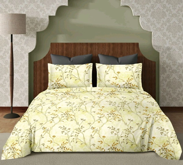 Super King Size BedSheet 120 Inch X 120 Inch With 2 Pillow Cover 