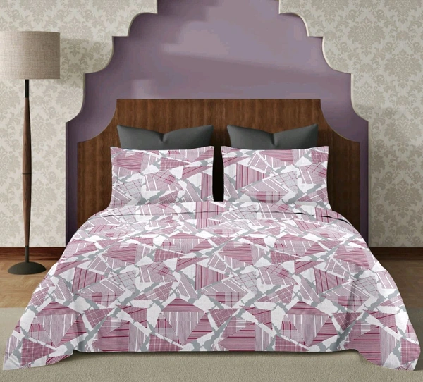 Super King Size BedSheet 120 Inch X 120 Inch With 2 Pillow Cover 