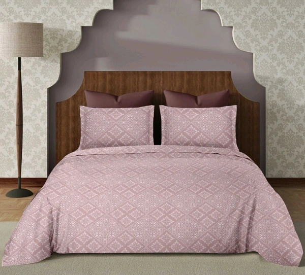 Super King Size BedSheet 120 Inch X 120 Inch With 2 Pillow Cover 