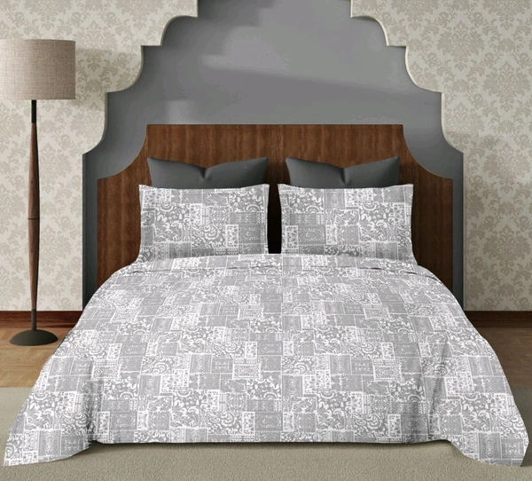 Super King Size BedSheet 3 Meter X 3 Meter Double Bedsheet With 2 Pillow Cover 