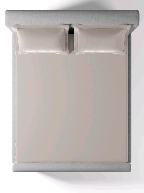 King size BedSheet Plain 400 Tc Cotton Double Bed sheet Heavy Tc 108" X 108" Willow Grey