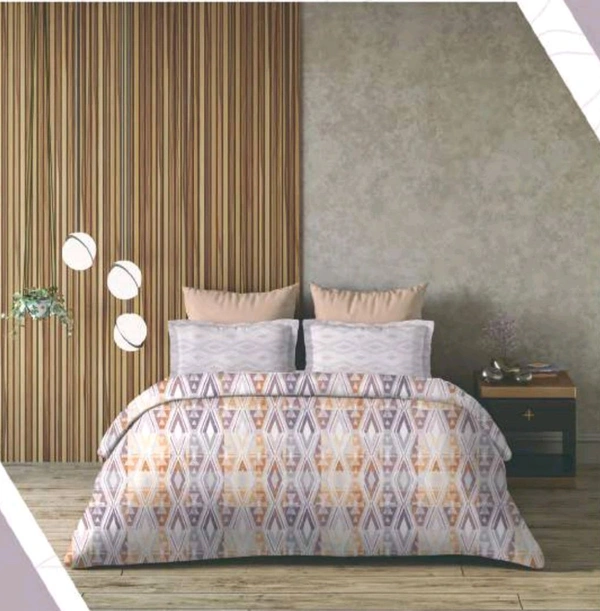 King Size Bedsheet Double Pure Cotton Bedsheet 9 Feet X 9 Feet With 2 Pillow Covers - 2.74 M X 2.74 M