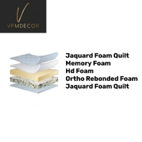 VFMDECOR Orthopedic Memory Foam Rebonded Foam Mattress 6 Inch Mattress Bonded Mattresses - 72 X 30, 6 Inch Thickness