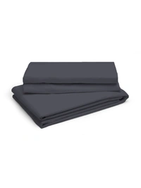 King size BedSheet Plain 400 Tc Cotton Double Bed sheet Dark Grey - 2.74 M X 2.74 M, Dark Grey
