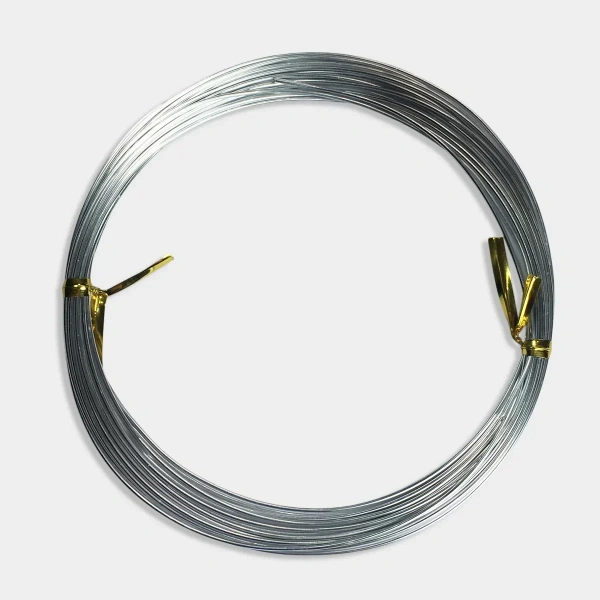 1MM Flexible Craft Wire for Jewellery Making or DIY Art & Craft (5Mtr, Silver) - Silver