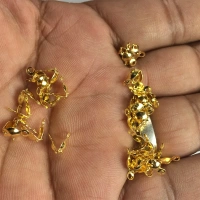 Gold Color Bead Clasps or Crimp Ends for Jewelry Making and Crafts  - 10gms