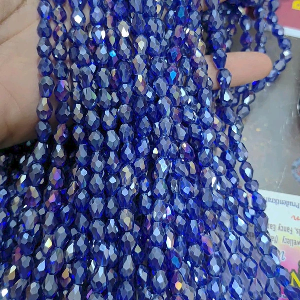 Crystal Multi Blue Color -drop Shape 8x6 (1 Line)