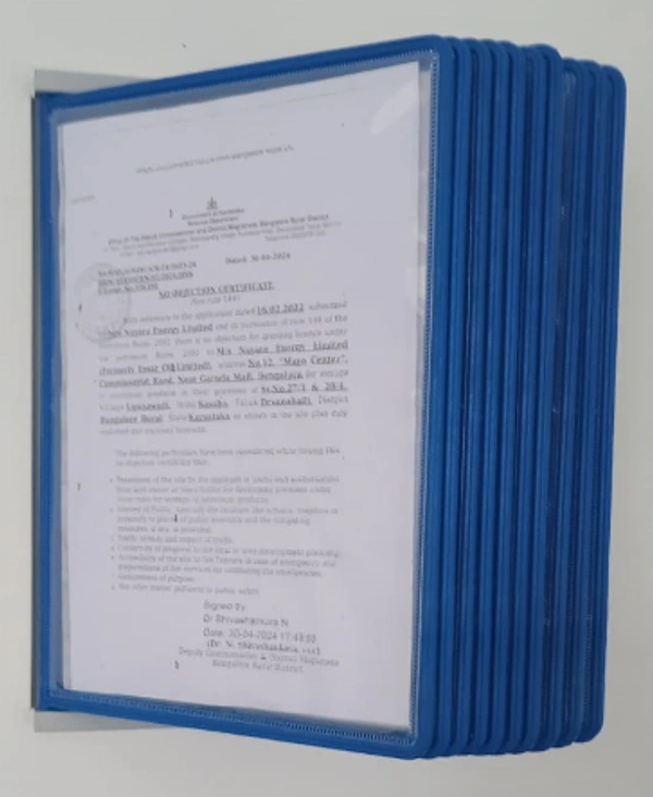 Certificate Wall Unit – Set of 10 (Blue Only)