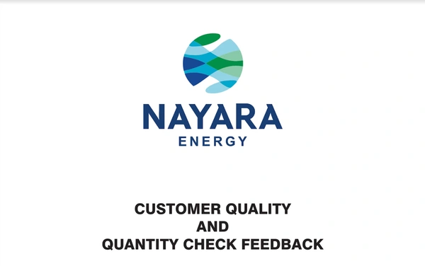 Nayara Customer Quantity and Quality Check Feedback Book